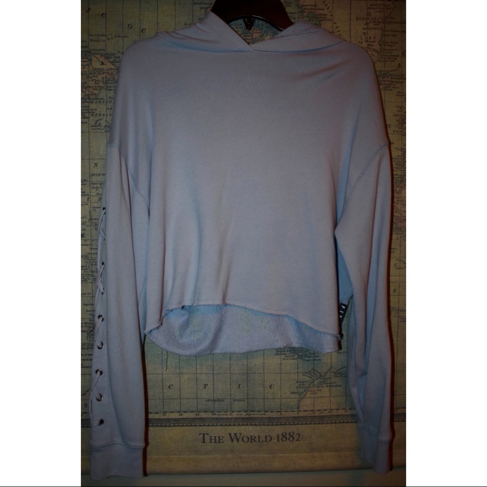PINK Cropped Hoodie